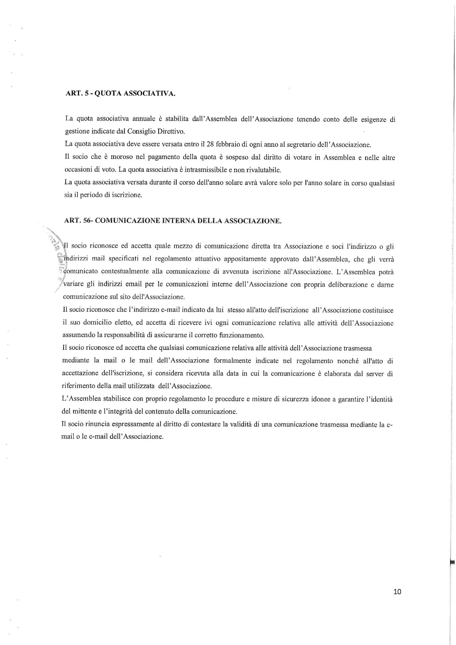 Atto Costitutivo E Statuto Associazione Culturale